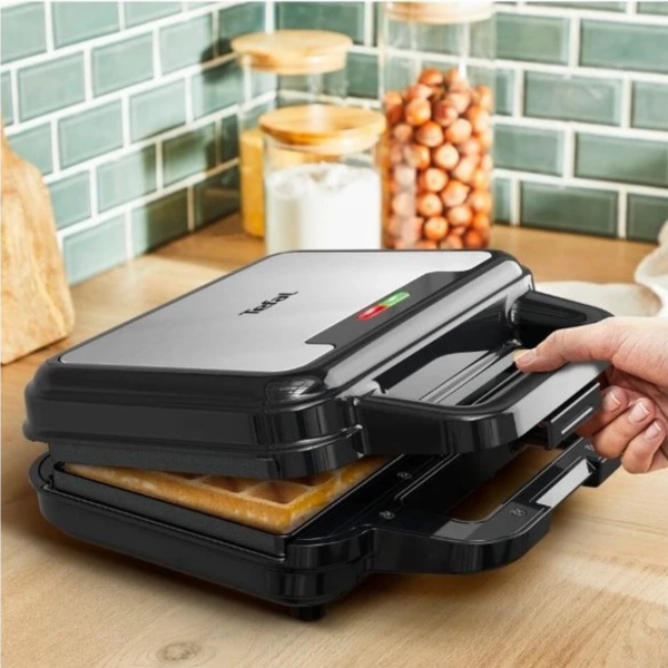 Бутербродниця TEFAL SW383D10 3в1 зі змінними антипригарними пластинами для сендвічів, вафель та паніні