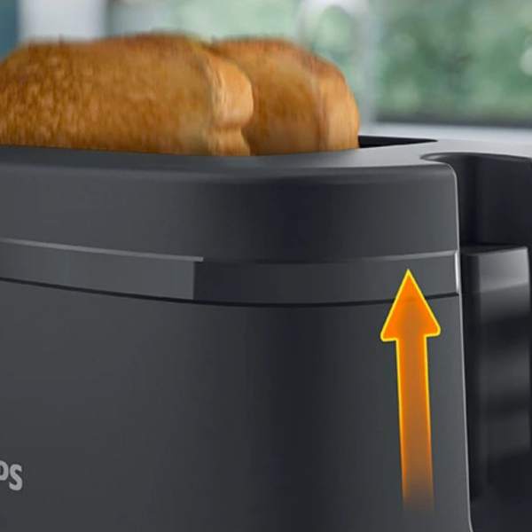 Тостер Philips HD2510/90 мощностью 650 Вт с 6 степенями поджаривания и поддоном для крошек
