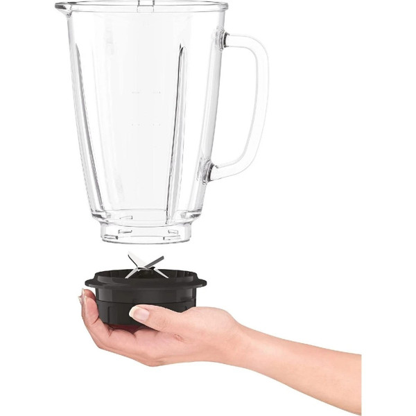 Блендер стаціонарний Tefal BL438831 зі скляною чашею 1.25 л, кавомолкою та подрібнювачем