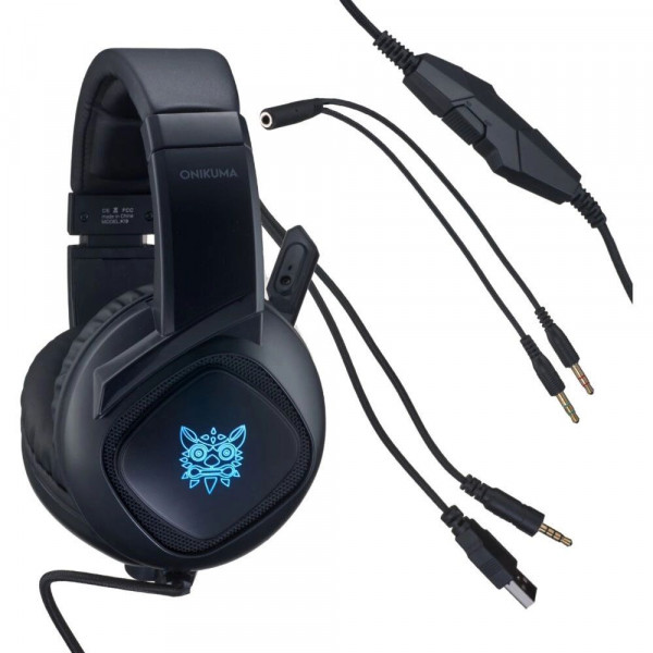 Игровые наушники ONIKUMA K19 с 3D Surround Sound и LED-подсветкой для геймеров