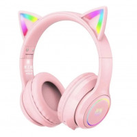 Беспроводные игровые наушники ONIKUMA B90 ​​с RGB подсветкой и кошачьими ушками
