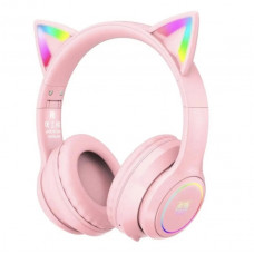 Бездротові ігрові навушники ONIKUMA B90 з RGB підсвіткою та котячими вушками
