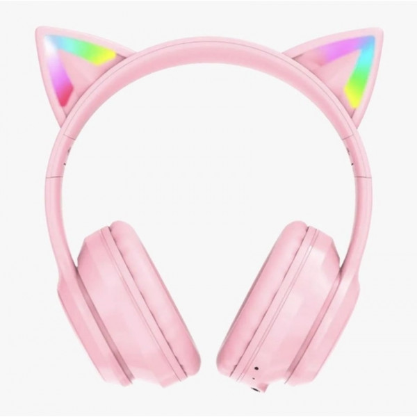 Бездротові ігрові навушники ONIKUMA B90 з RGB підсвіткою та котячими вушками