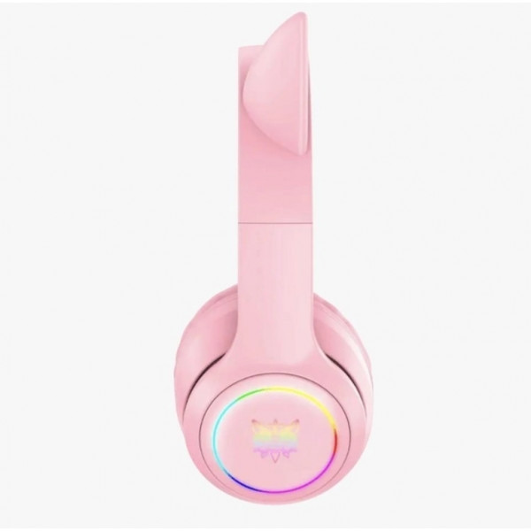 Бездротові ігрові навушники ONIKUMA B90 з RGB підсвіткою та котячими вушками