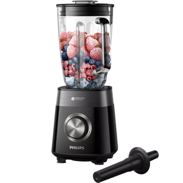 Блендер стаціонарний Philips HR3030/00 зі скляною чашею 1.5 л та режимом Pulse
