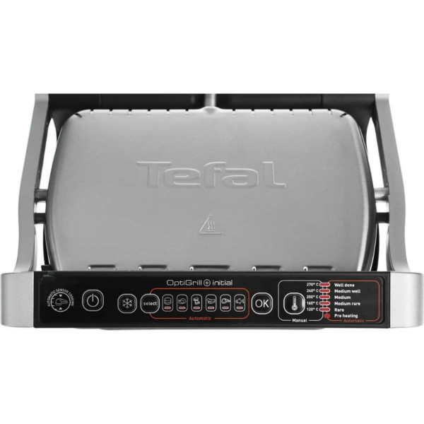 Гриль Tefal OptiGrill Initial GC706D34 з автоматичним сенсором та 6 програмами приготування