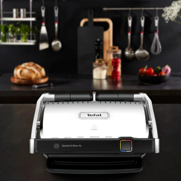 Гриль Tefal OptiGrill Elite XL GC760D30 з автоматичним сенсором та 16 програмами