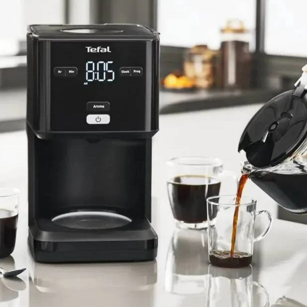 Кавоварка крапельна TEFAL CM600810 на 15 чашок із сенсорним керуванням та функцією підігріву