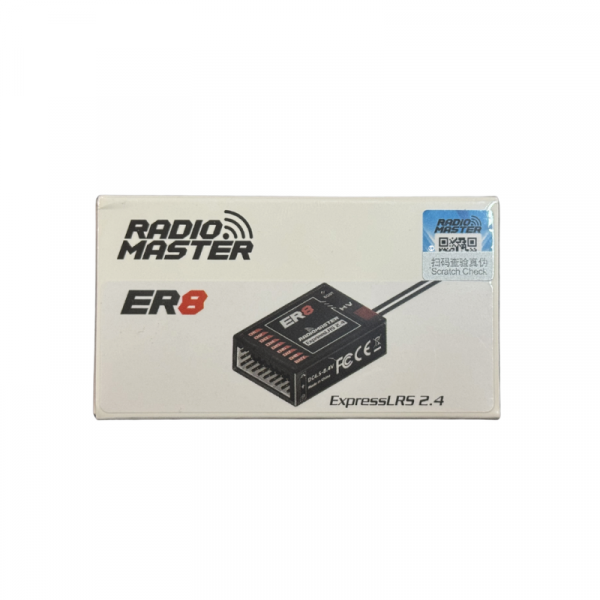 Приемник RadioMaster ER8 ELRS 2.4GHz с 8 каналами PWM и телеметрией для стабильного управления