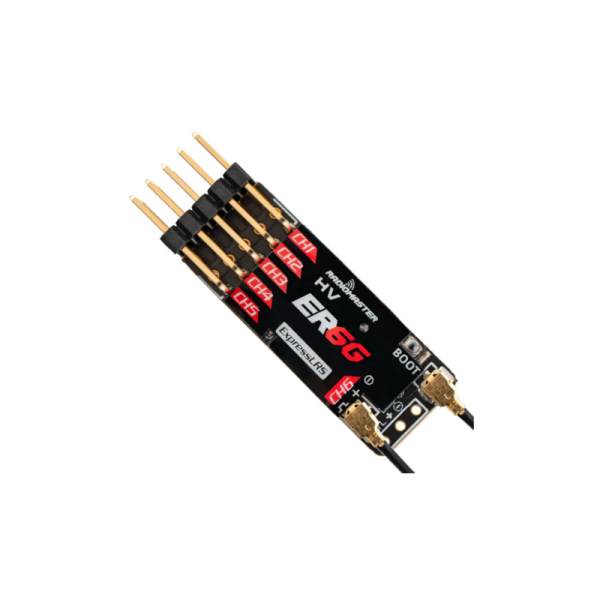 Приемник RadioMaster ER6G ELRS 2.4GHz ультралегкий 6-канальный модуль с поддержкой телеметрии