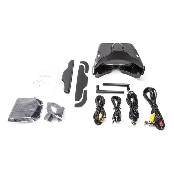 FPV окуляри Skyzone Cobra X V4 5.8GHz з HD дисплеєм 720p та приймачем SteadyView