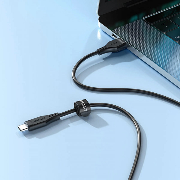 Кабель ACEFAST C3-03 USB Type-C to Type-C 60W, 1.2 м — швидке заряджання та захист смарт-чіпом