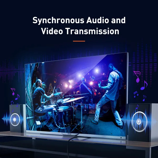 Кабель HDMI to HDMI Baseus Cafule 4K 60Hz 1 м для стабільної передачі відео без затримок