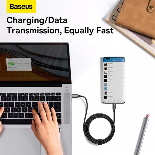 Кабель USB Baseus Superior Series Type-C 100W 2 м для швидкої зарядки та стабільної передачі даних із захистом пристроїв