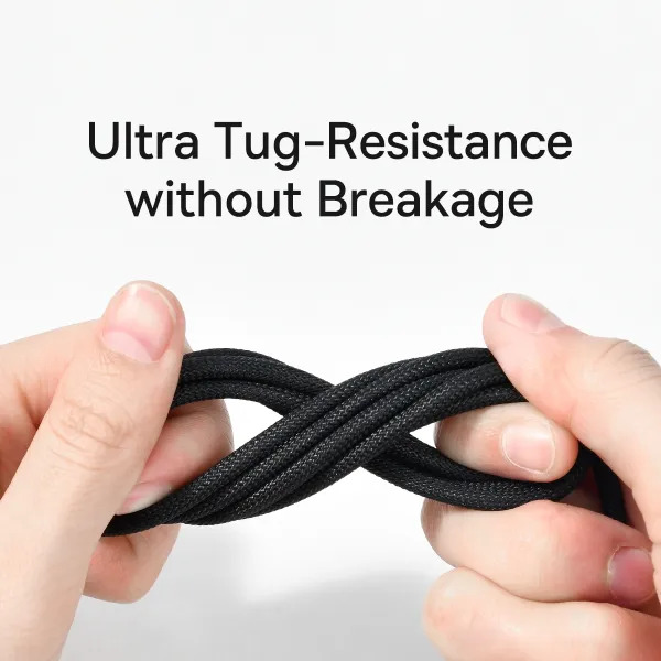 Кабель Baseus Tungsten Gold USB-A to Type-C 2 м, 100W для швидкої зарядки та синхронізації даних