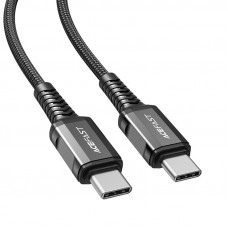 Кабель ACEFAST C1-03 Type-C to Type-C 60W 1.2 м з нейлоновим обплетенням для швидкої та безпечної зарядки