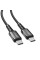 Кабель ACEFAST C1-03 Type-C to Type-C 60W 1.2 м з нейлоновим обплетенням для швидкої та безпечної зарядки