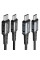 Кабель ACEFAST C1-03 Type-C to Type-C 60W 1.2 м з нейлоновим обплетенням для швидкої та безпечної зарядки