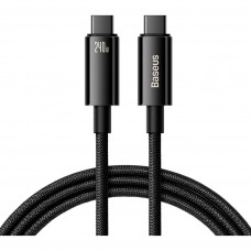 Кабель Baseus Tungsten Gold Fast Charging Data Cable Type-C to Type-C 240W 2 м для надшвидкої зарядки