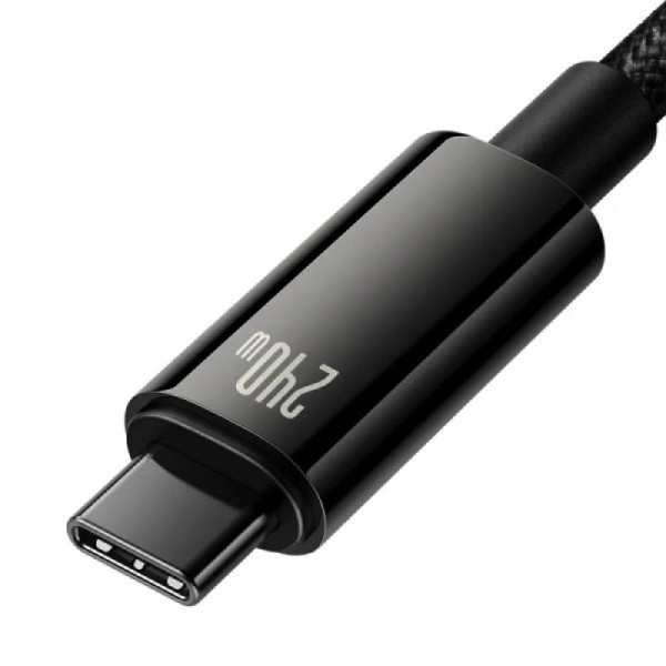 Кабель Baseus Tungsten Gold Fast Charging Data Cable Type-C to Type-C 240W 2 м для надшвидкої зарядки