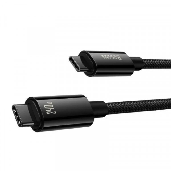Кабель Baseus Tungsten Gold Fast Charging Data Cable Type-C to Type-C 240W 2 м для надшвидкої зарядки
