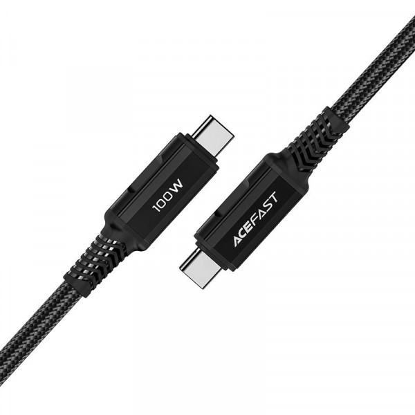 Кабель ACEFAST C4-03 Type-C to Type-C 100W 2 м у нейлоновому обплетенні з цинковими конекторами