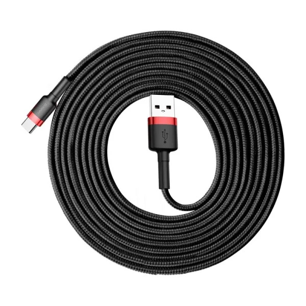 Кабель Baseus Cafule USB to Type-C 3 м для швидкої зарядки та синхронізації даних