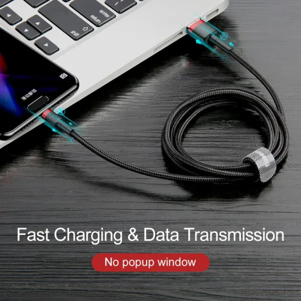 Кабель Baseus Cafule USB to Type-C 3 м для швидкої зарядки та синхронізації даних