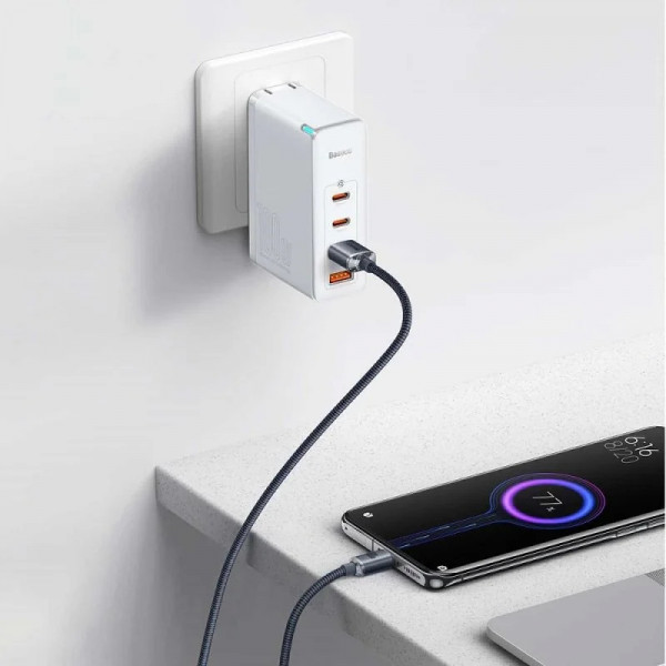 Кабель Baseus Crystal Shine USB to Type-C 100W 1.2 м для швидкої зарядки та стабільної передачі даних