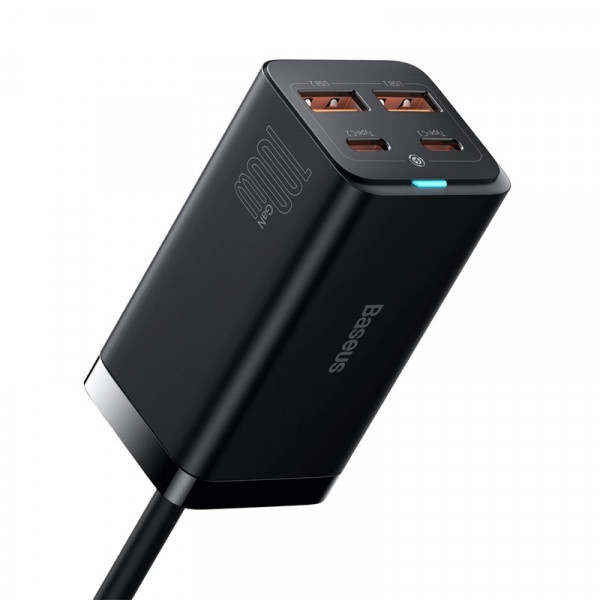 Мережевий зарядний пристрій Baseus GaN3 Pro 100W 2USB 2Type-C для швидкої зарядки