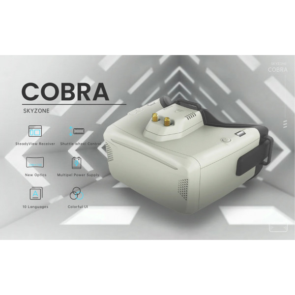 FPV-окуляри Skyzone Cobra X V4 з LCD-екраном 4.1" та підтримкою зовнішніх модулів