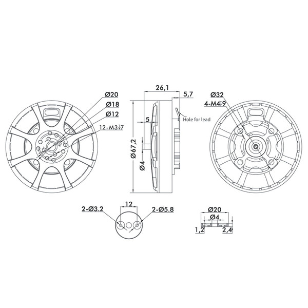 Мотор T-Motor MN6007 II Antigravity KV320 для коптеров с тягой до 5.5 кг для стабильных полетов