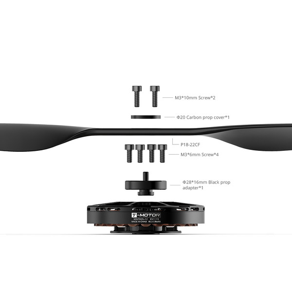 Мотор для коптеров T-Motor Antigravity MN7005 KV230 с тягой более 4 кг для эффективных полетов