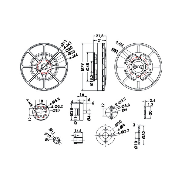 Мотор для коптеров T-Motor Antigravity MN7005 KV230 с тягой более 4 кг для эффективных полетов