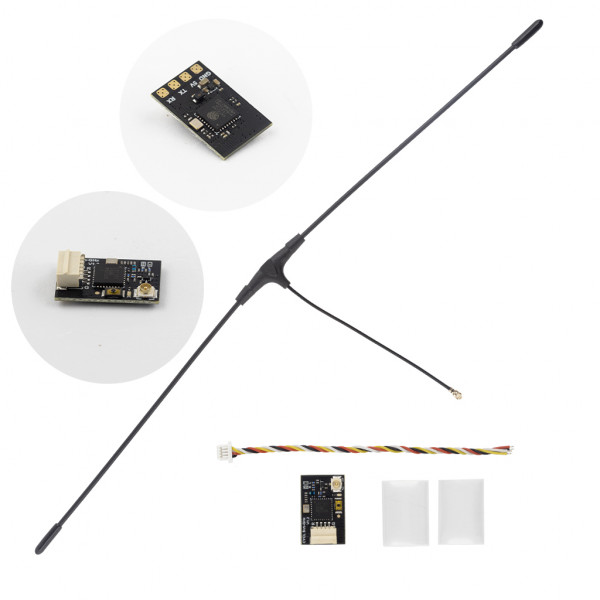 Приймач сигналу ELRS 433 MHz LR1121 ESP8285 з антеною Immortal T для стабільної передачі даних