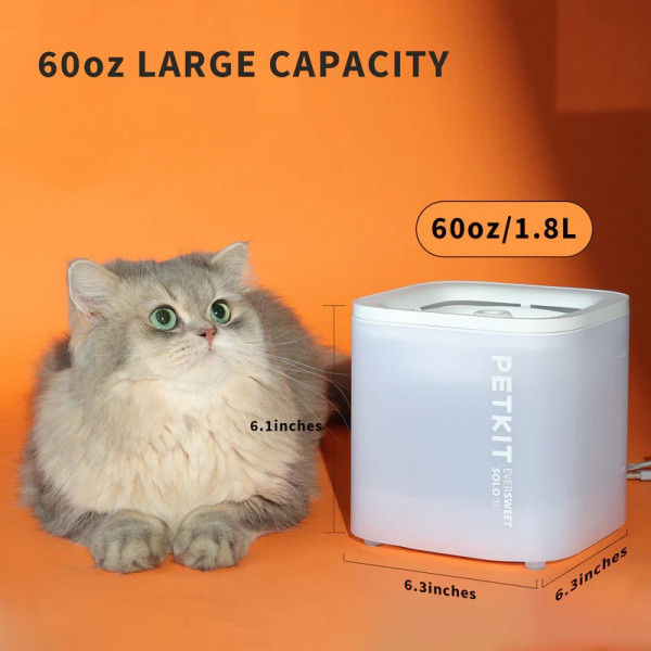 Поилка PETKIT Eversweet SOLO SE Smart 1,8 л с тройной фильтрацией и тихой работой