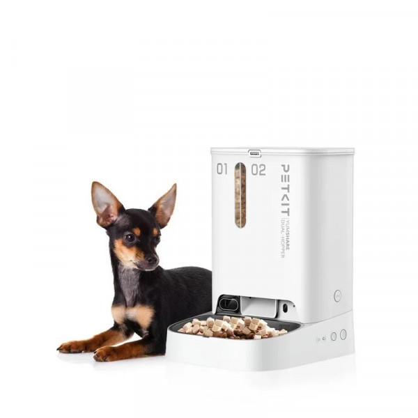 Автоматическая кормушка PETKIT Yumshare Dual-Hopper with Camera 5 л с камерой 1080P и двухсторонней аудиосвязью