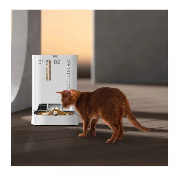 Автоматическая кормушка PETKIT Yumshare Dual-Hopper with Camera 5 л с камерой 1080P и двухсторонней аудиосвязью