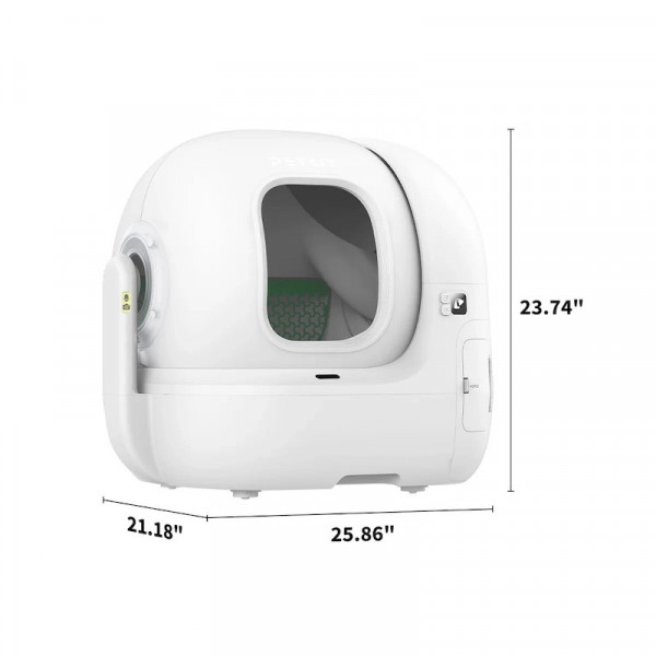 Смарт-автоматический лоток PETKIT PUROBOT MAX PRO с камерой — самоочистка и дистанционный контроль через приложение