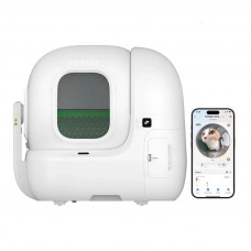 Смарт-автоматический лоток PETKIT PUROBOT MAX PRO с камерой — самоочистка и дистанционный контроль через приложение