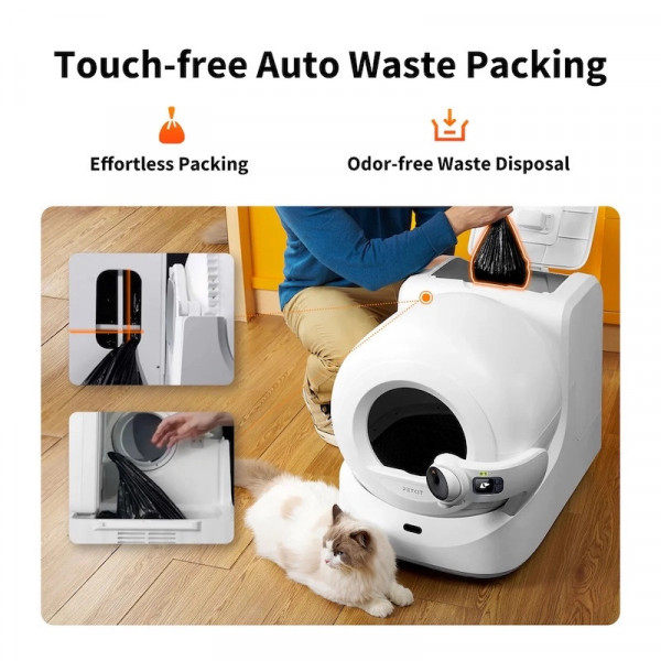 Смарт автоматический лоток PETKIT Purobot Ultra with Camera с камерой — дистанционный контроль и автоматическая очистка