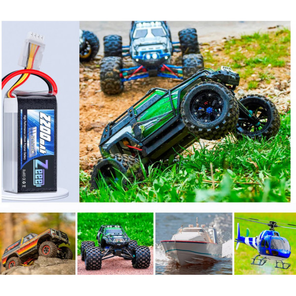 Акумулятор LiPo Zeee 3S 11.1V 2200mAh 50C висока струмовіддача та надійність для радіокерованої техніки