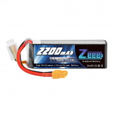 Акумулятор Zeee 11.1V 120C 2200mah 3S RC Li-po XT60 для швидких FPV польотів