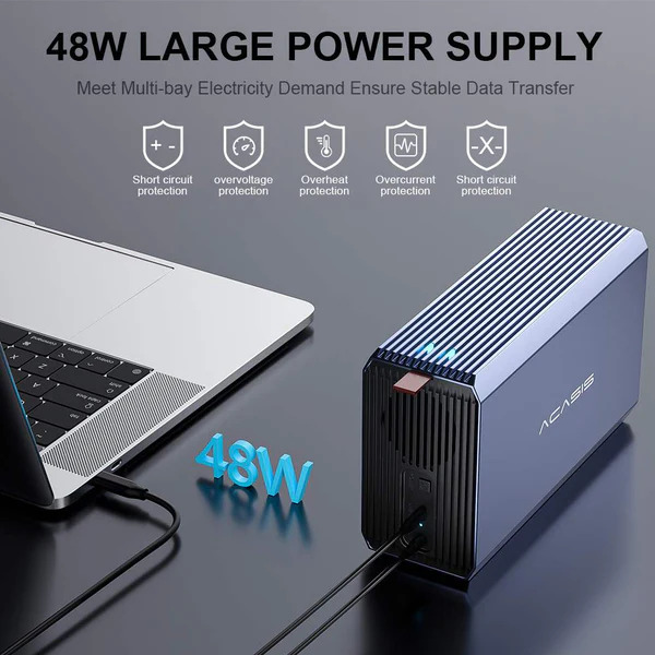 Корпус для зовнішнього накопичувача ACASIS EC-7352 USB 3.0 з підтримкою RAID та ємністю до 60 ТБ
