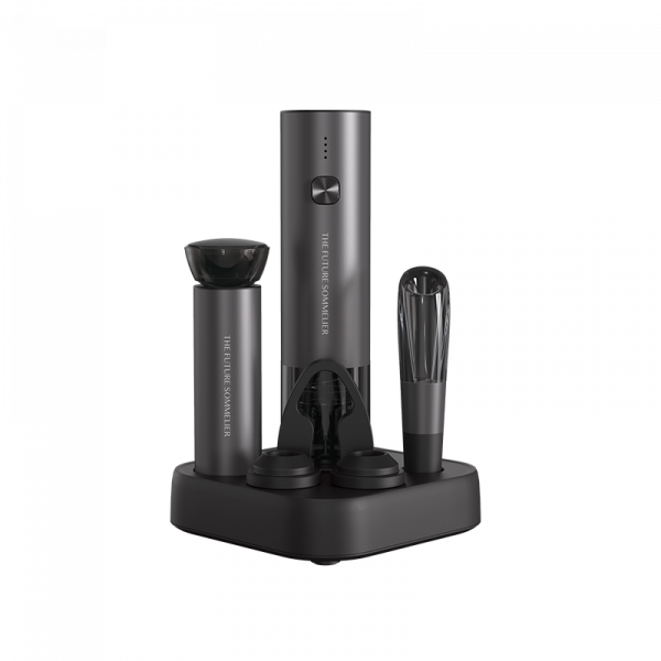 Электрический открыватель для вина CircleJoy TFS-005 7-в-1 с вакуумным насосом для сохранения свежести вина