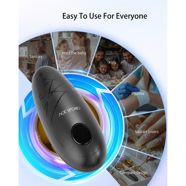 Электрический консервный нож CIRCLE JOY с управлением одним касанием и безопасным открыванием банок