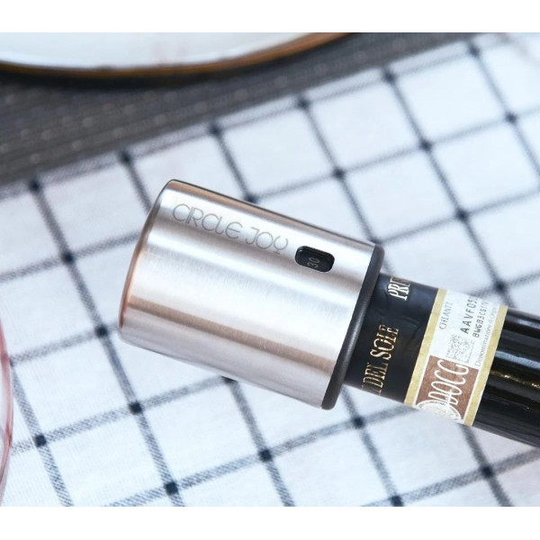 Вакуумная пробка для вина Circle Joy Wine Stopper CJ-JS01 с сохранением свежести и шкалой даты открытия