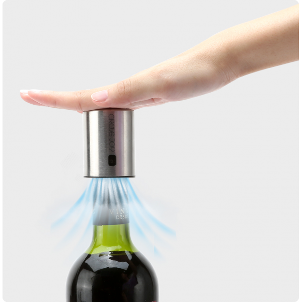 Вакуумная пробка для вина Circle Joy Wine Stopper CJ-JS01 с сохранением свежести и шкалой даты открытия