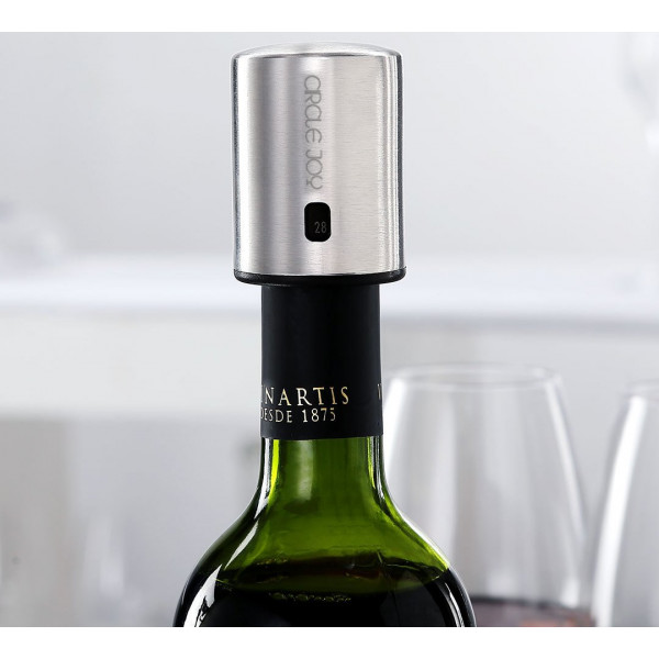 Вакуумная пробка для вина Circle Joy Wine Stopper CJ-JS01 с сохранением свежести и шкалой даты открытия