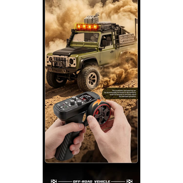 Радіокерований позашляховик KFPLAN KF90 1:12 4WD з пропорційним керуванням та тривалою автономністю 